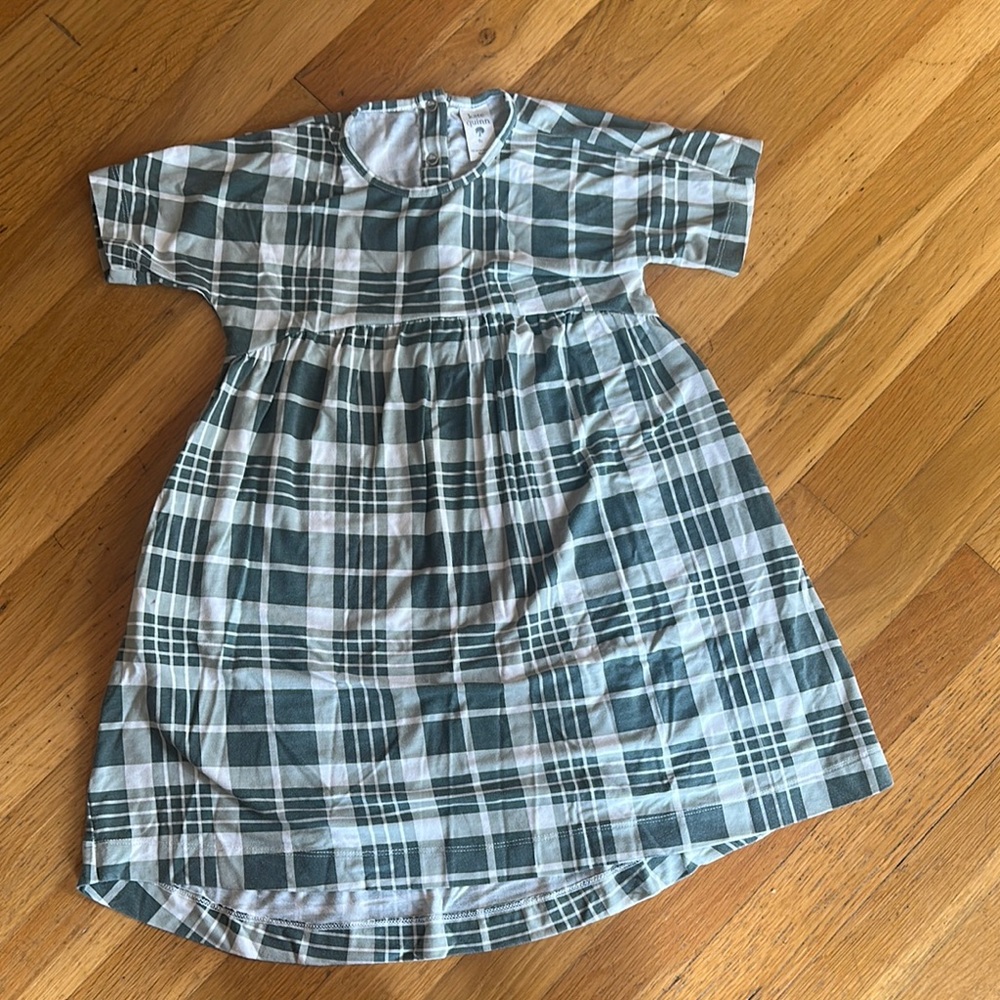 Plaid Short Sleeve Dress